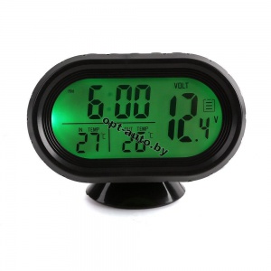 Индикатор напряжения + часы + 2термометр VST-7009V
