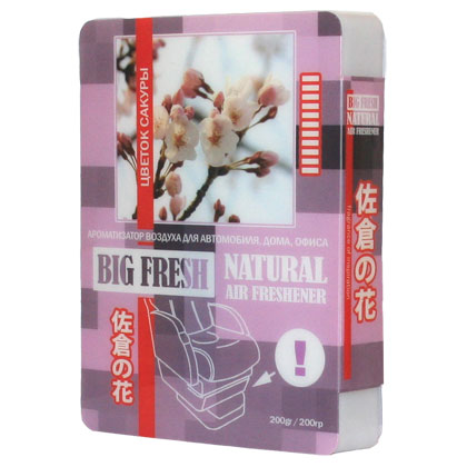 Ароматизатор под сиденье "BIG FRESH" цветок сакуры (200гр) BF-17  