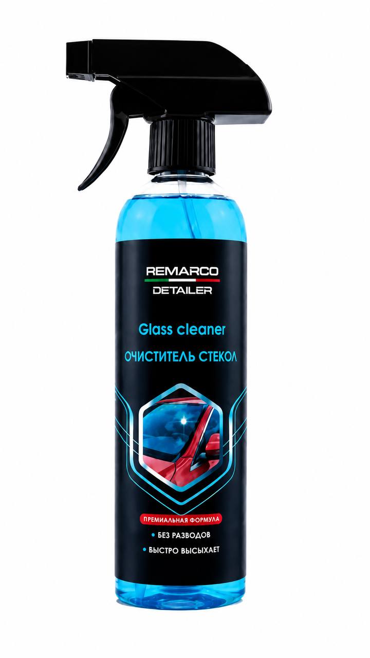 Очиститель стекол RE MARCO Detailer Glass Cleaner 500 мл пена+спрей (триггер) RM-923