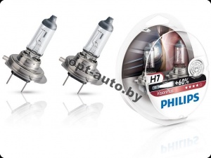  Philips  H7  12v55w    + 60 %     2 .