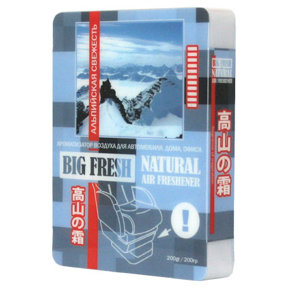 Ароматизатор под сиденье "BIG FRESH" альпийская свежесть (200гр) BF-18  