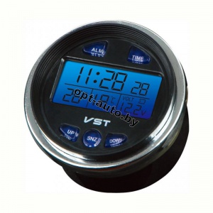 Индикатор напряжения + часы + 2термометр VST-7042V
