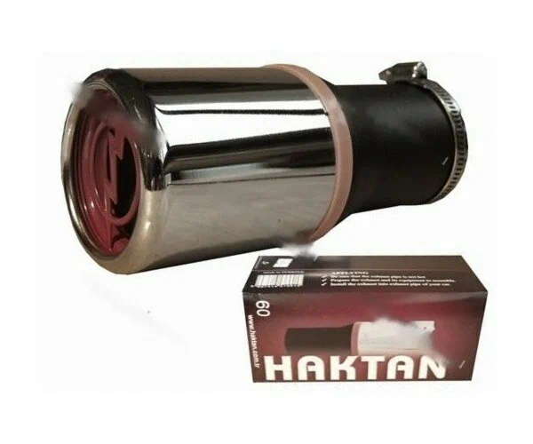 Насадка на глушитель № 662 Haktan HT хром D=48-58 хомут (29372)