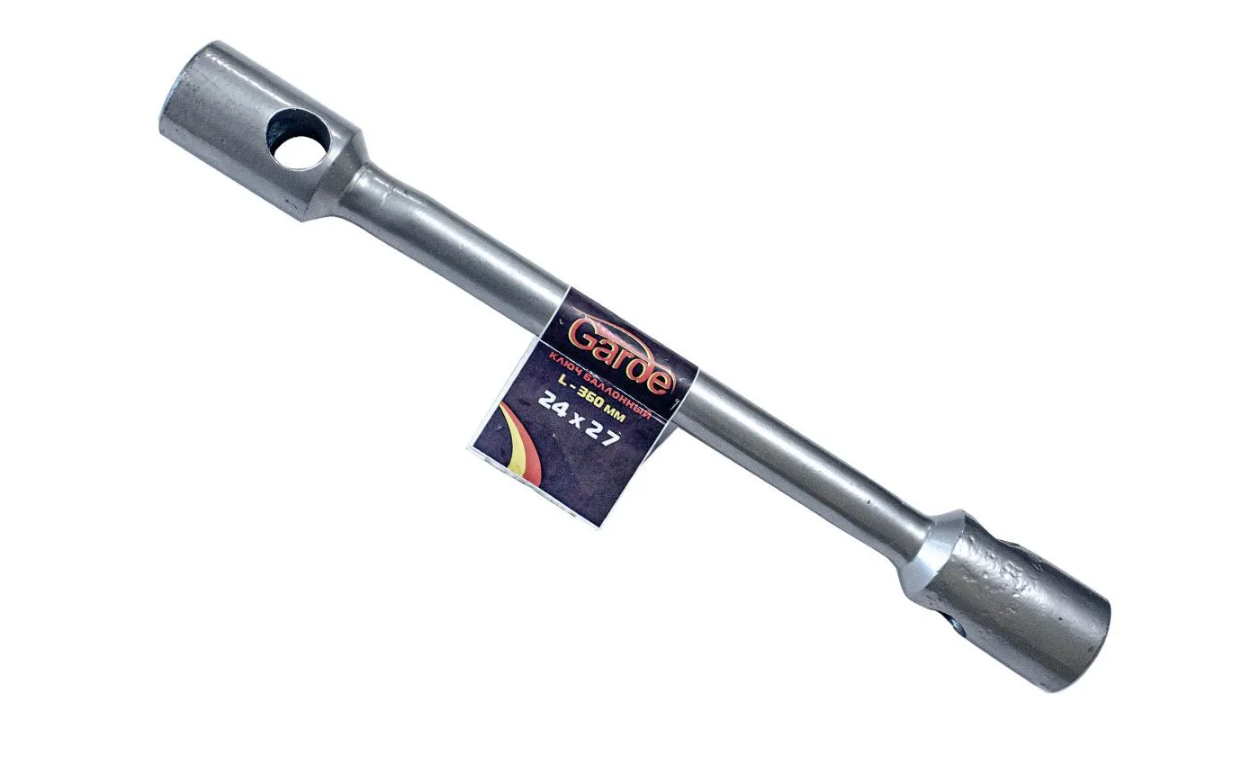 Ключ баллонный 24х27 Газель а/м Камаз L-360мм труба 20мм Garde KB2701 (5703)