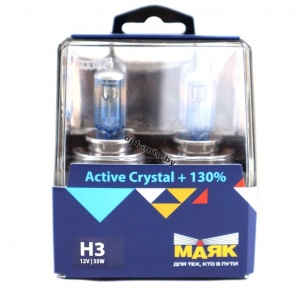   ACTIVE    3 12V 55W PK22s Crystal +130% (72320AC+130)