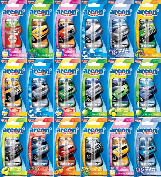 Ароматизатор гель AREON AUTO лист 18 шт.