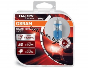 Автолампы Osram NIGHT BREAKER LASER H4 12V +130% DUOBOX