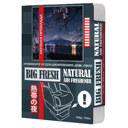 Ароматизатор под сиденье "BIG FRESH" ночная прохлада (200гр) BF-199  