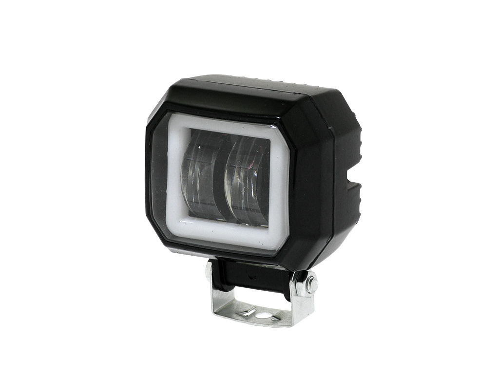 Противотуманная фара светодиод. "М5" 2 Cree smd 20 Вт, 2х10 Вт, 12-36 В, 85х65х50 мм, квадр. комбо (103020)