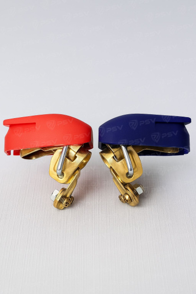 Клемма АКБ PSV (138763) с крышкой универс. быстросъемные, устойчивые к окислению, для стандартных клемм АКБ, 2 шт.