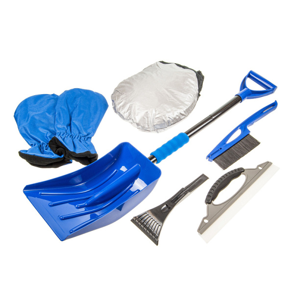 Набор зимний 9 предметов MEGAPOWER (лопата, щетка, скребок, водосгон, варежки, экран лоб. стекла)