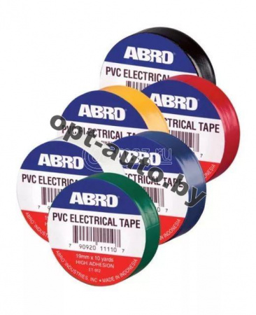 Изолента ABRO 19 мм 10 м синяя