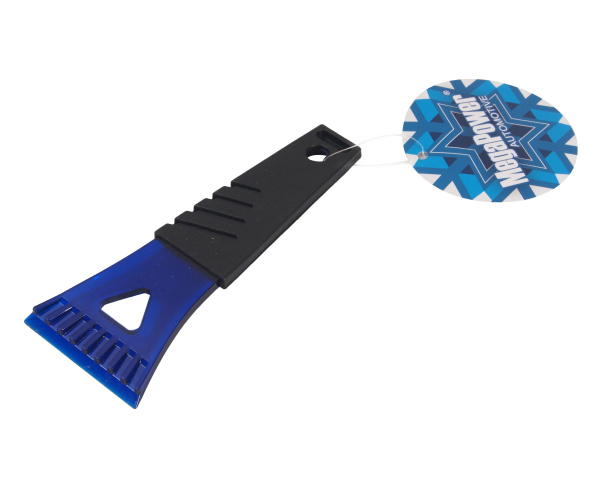 Скребок зимний MEGAPOWER M-71014BL для льда, длина 18см, ширина лезвия 8см BLUE